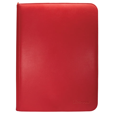 Ultra Pro Vivid Zippered 9-Pocket PRO-Binder – Rot