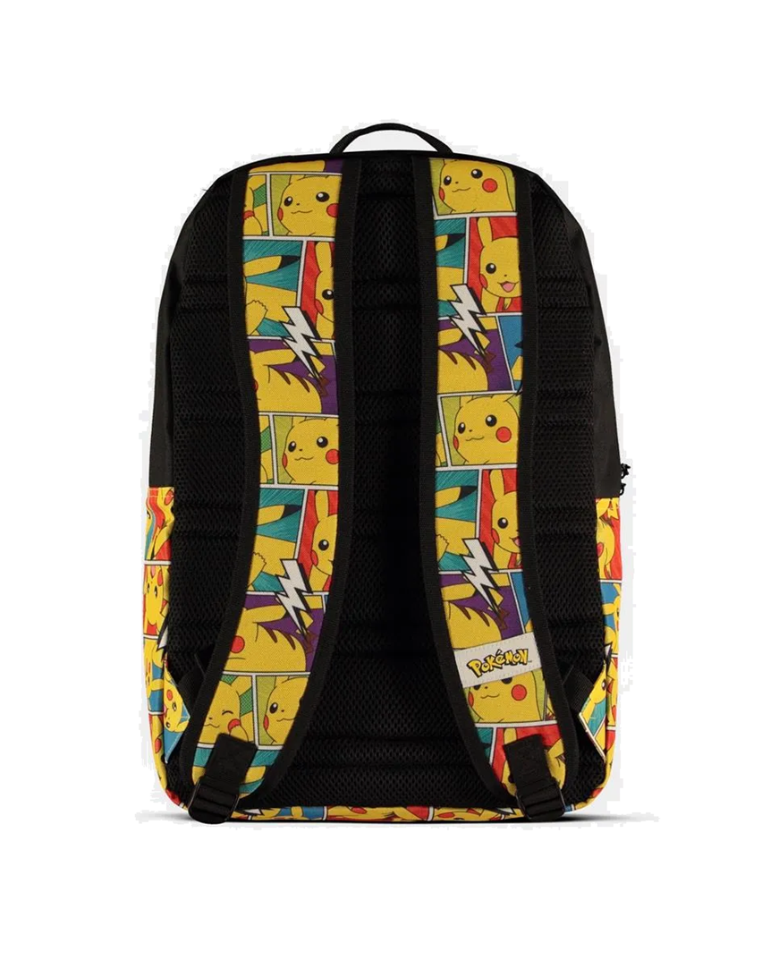 Billede af en bagside af Pokémon Pikachu-rygsæk med karakteristisk design, ideel til samlere og fans.