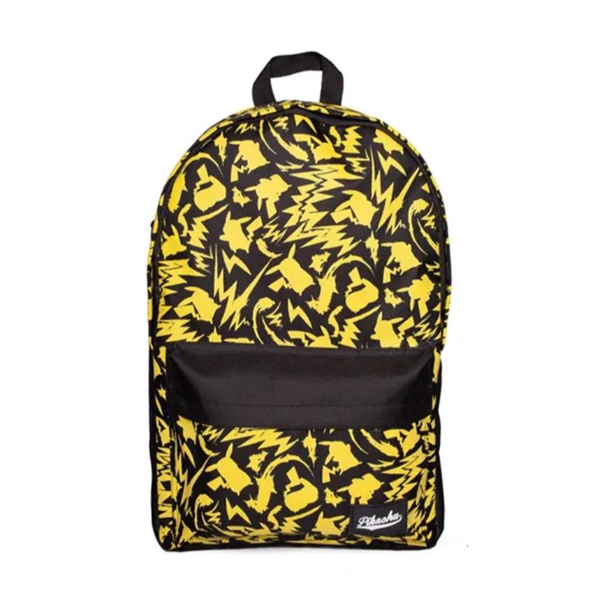 En gul og sort Pokémon-rygsæk med et Pikachu-design passer ideelt til samlere og fans.