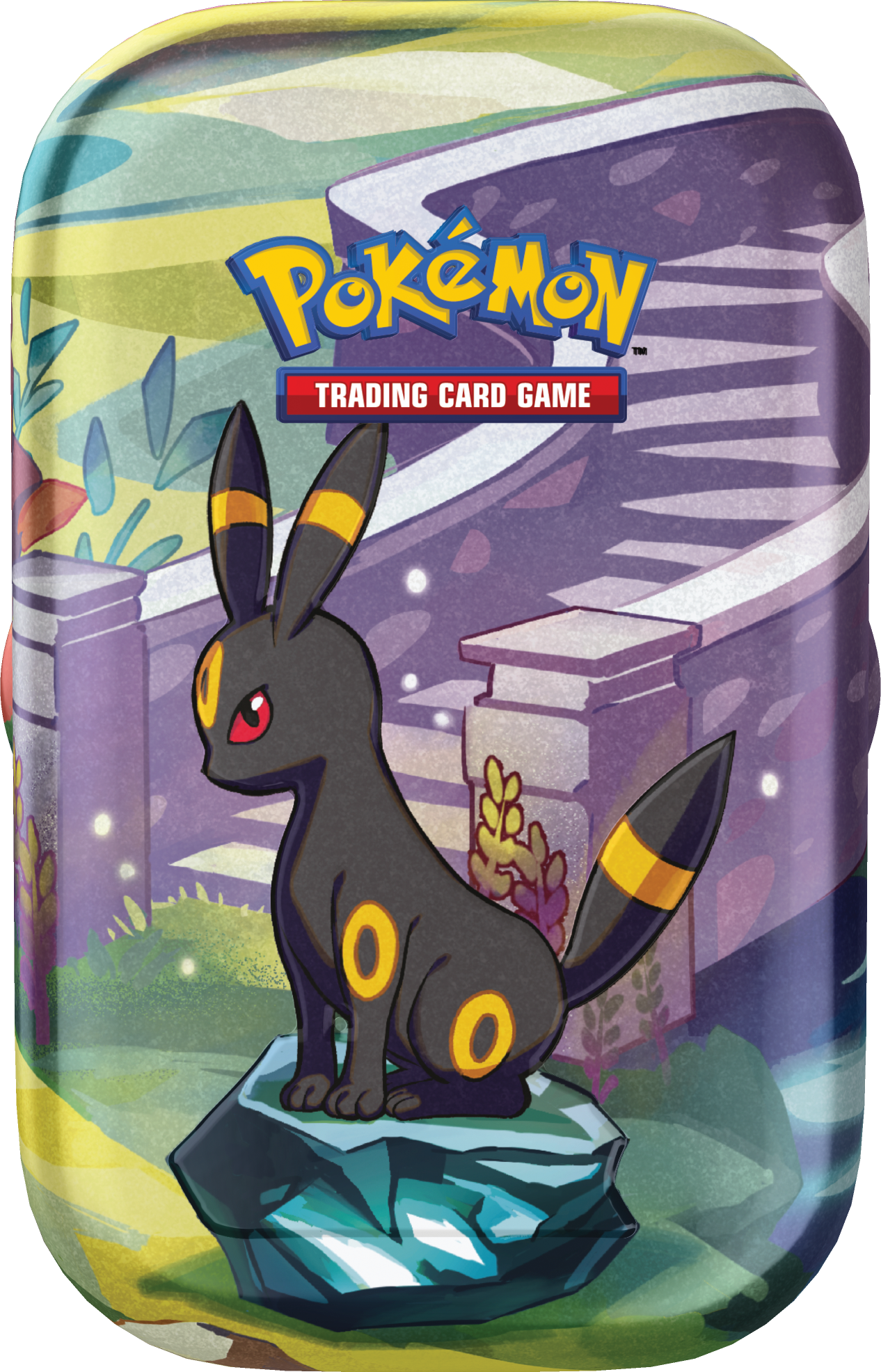 Pokémon SV8.5 Prismatic Evolutions Mini Tin – en kompakt og stilfuld samling med Pokémon-motiver. Perfekt til samlere og fans!
Alt-tekst: Pokémon SV8.5 Prismatic Evolutions Mini Tin med Umbreon – en elegant og farverig metalboks med Pokémon-design.