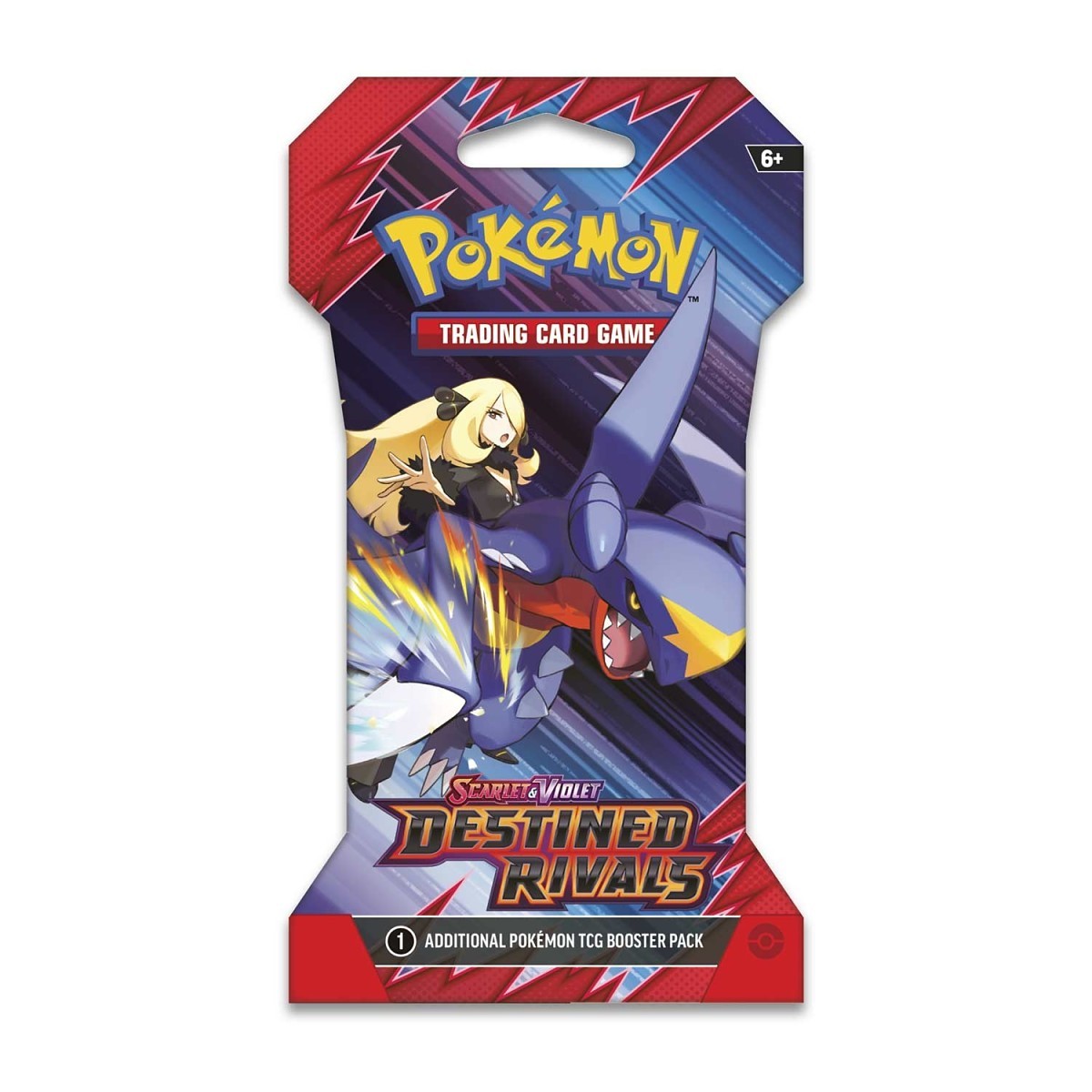 Pokémon SV10 Destined Rivals Sleeved Booster Pack Cynthia og Garchomp ex – en pakke med 10 kort i pap-sleeve, perfekt til samlere og duel-entusiaster!