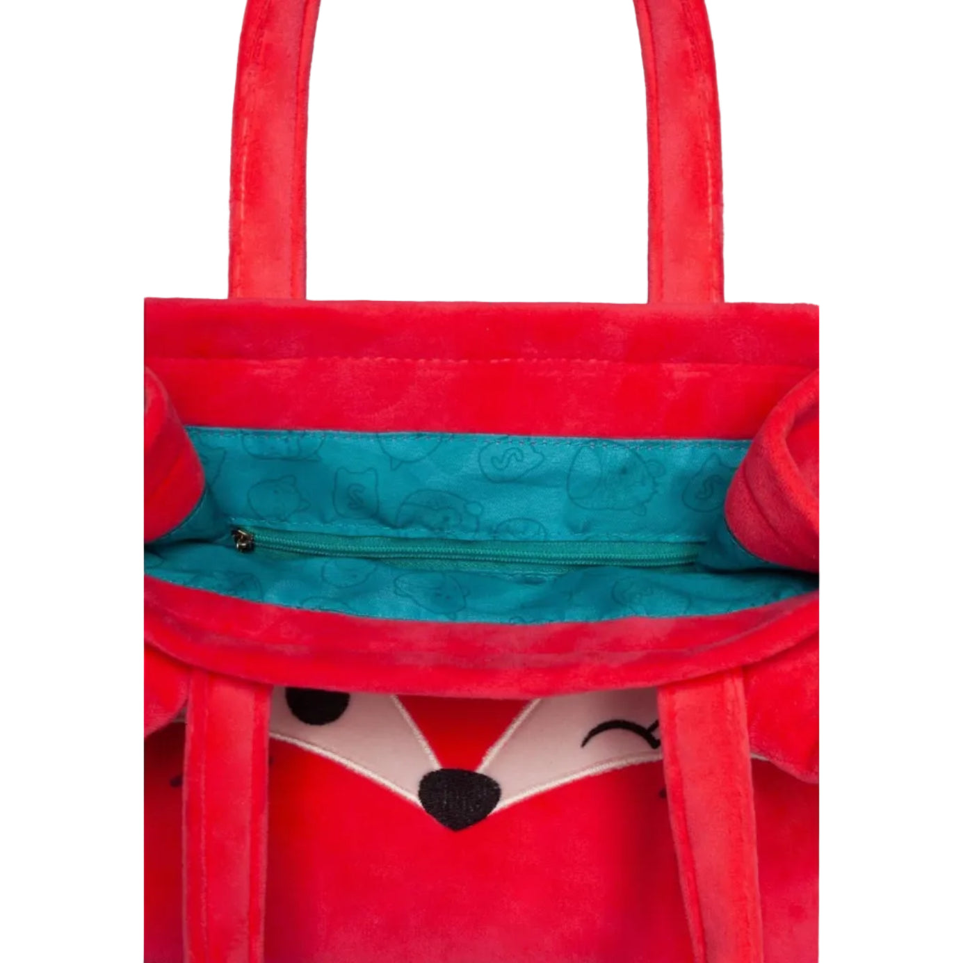 Squishmallows Fifi Tote Taske med lyserødt rævemotiv, rummelig og slidstærk.