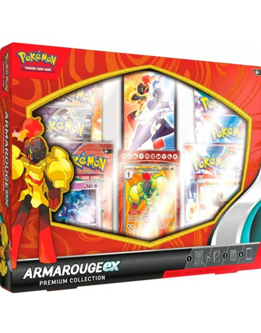 Pokémon Scarlet & Violet Amarouge Premium-sæt indeholder en sej Armarouge Ex Premium Collection Box.
