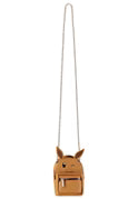 Eevee micro skuldertaske i imiteret læder med ansigt og ører.