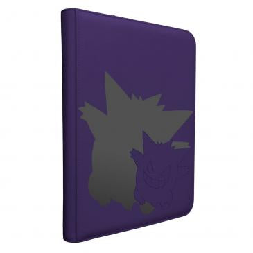 Elite Gengar 9-lommer Zippered PRO Binder fra Ultra PRO – en premium mappe til Pokemon kort med lynlås og Gengar-design, plads til 9 kort pr. side.
