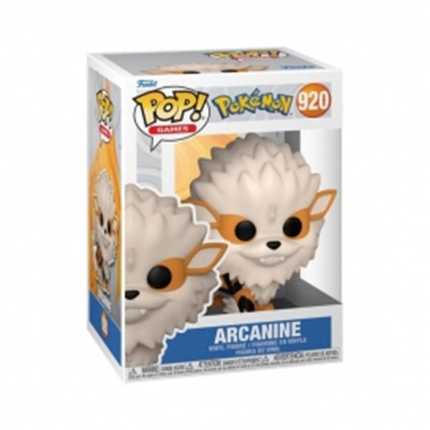 Funko POP!-figur af Arcanine (#920) fra Pokémon – stiliseret samlerfigur med ikonisk ildtype-design