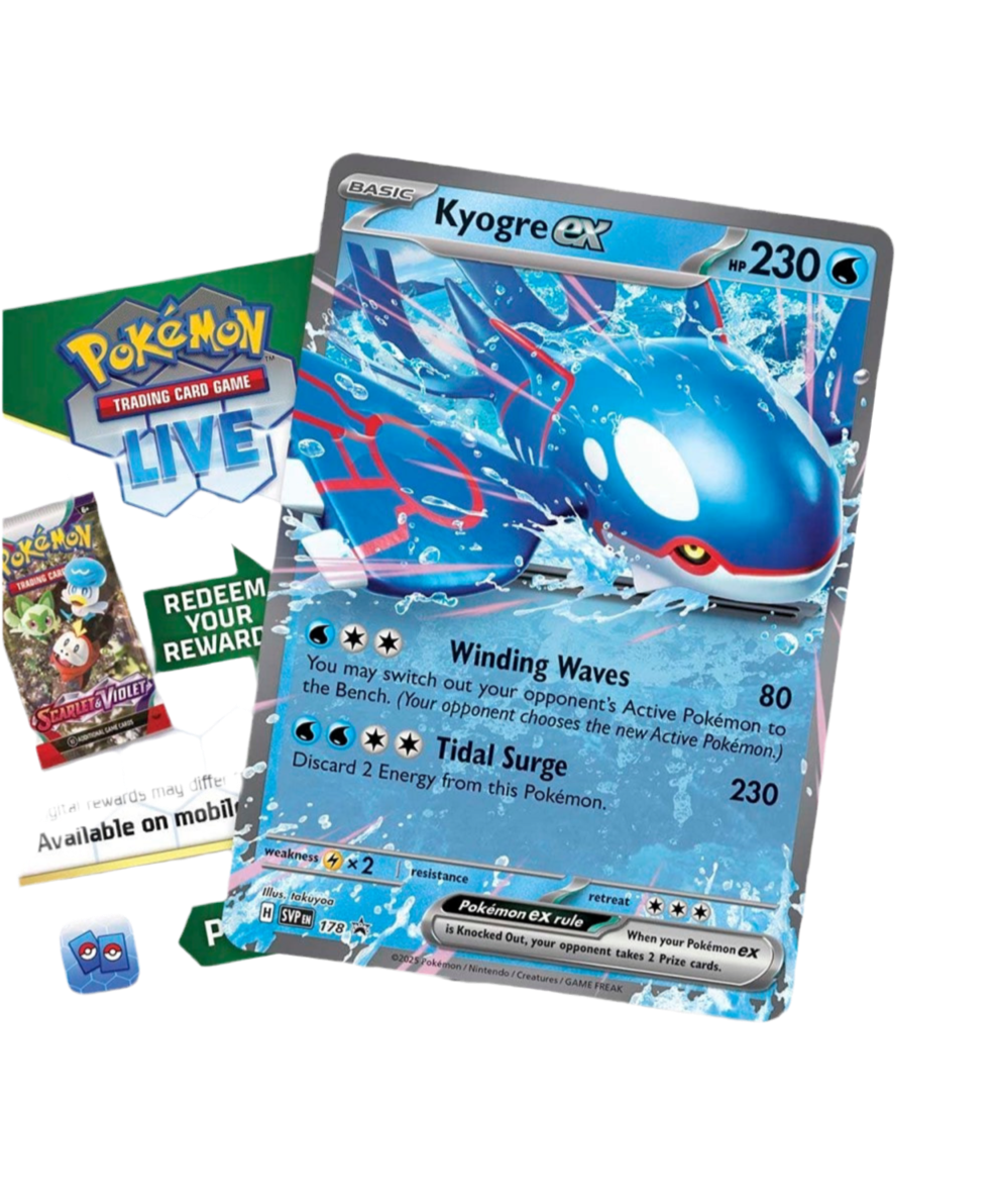 Pokémon Azure Legends Collector’s Tin Box med Kyogre ex kort