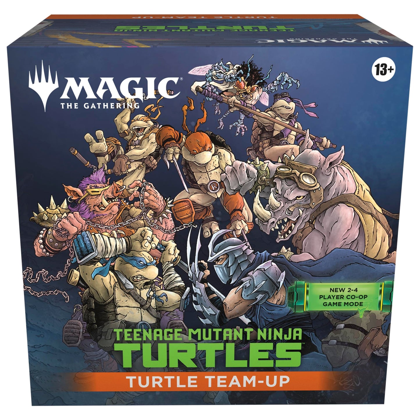 Magic the Gatherings Teenage Mutant Ninja Turtles - Turtle team-up er lavet som et all in one produkt, der spilles ud af boksen.