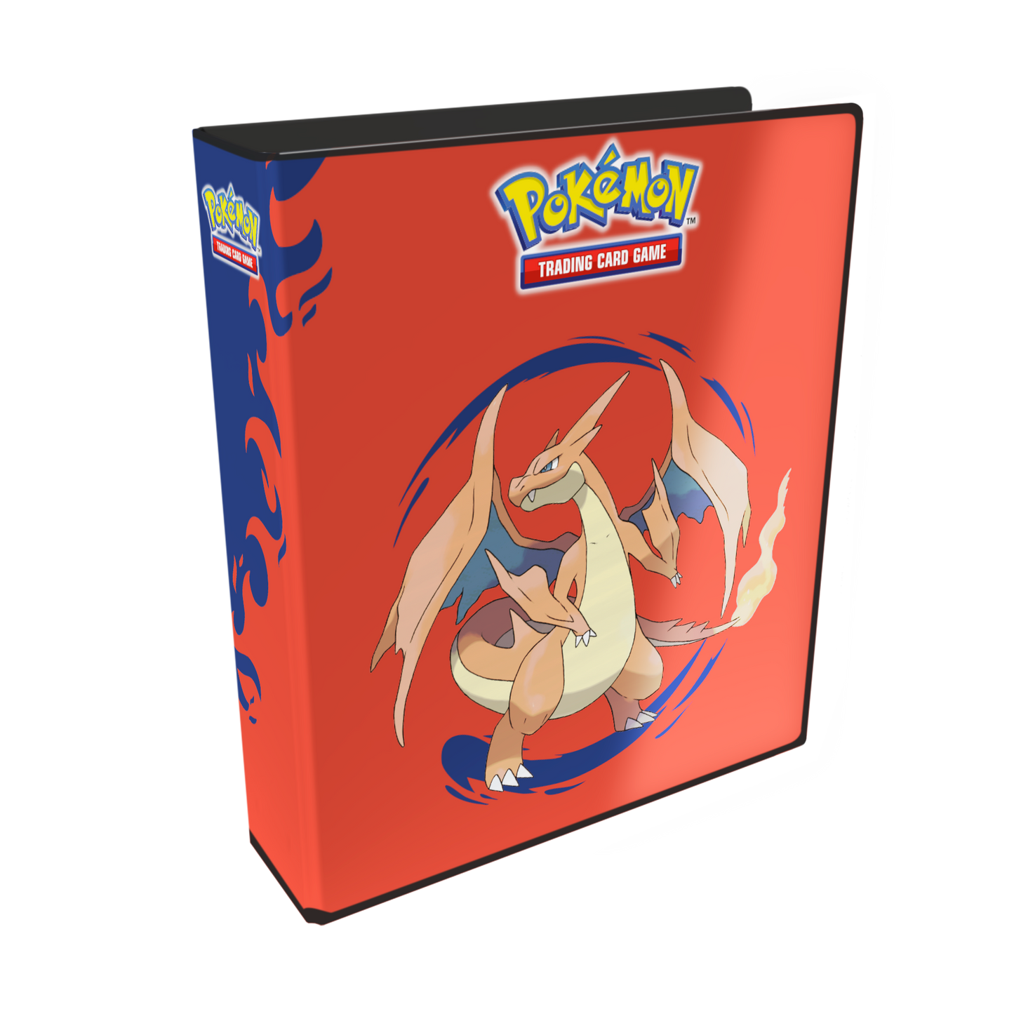 Pokémon Mega Charizard X og Mega Charizard Y Ringbind er en flot og praktisk løsning til at opbevare dine samlekort sikkert.
