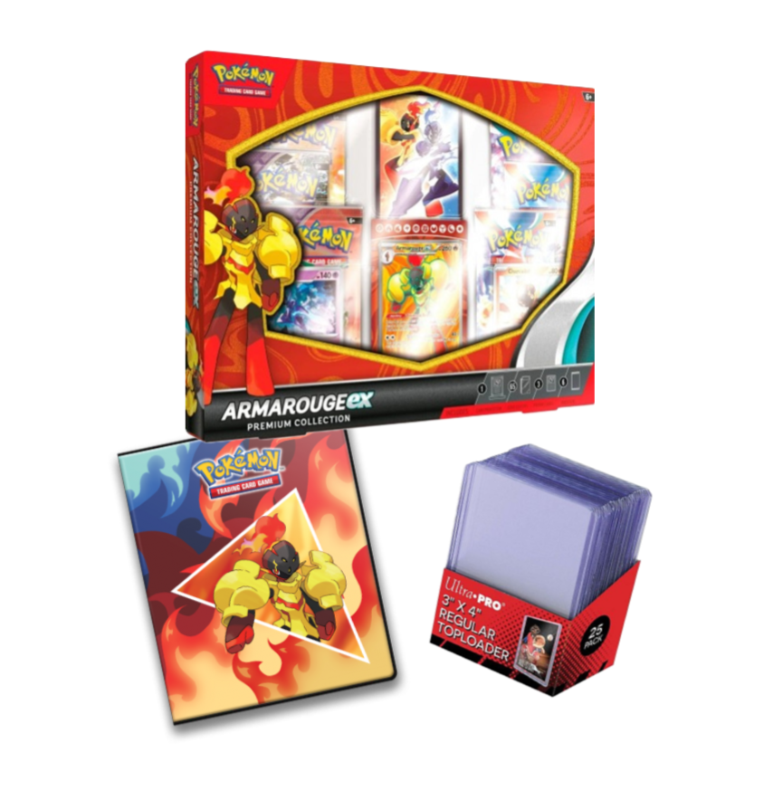 Pokémon Scarlet & Violet Amarouge Premium-sæt – inkluderer eksklusive kort og tilbehør til seriøse samlere.