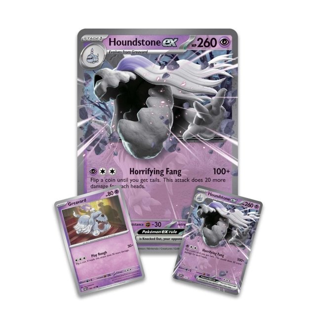 Pokémon TCG: Houndstone Ex Box – indeholder nogle seje Pokémon promo kort.