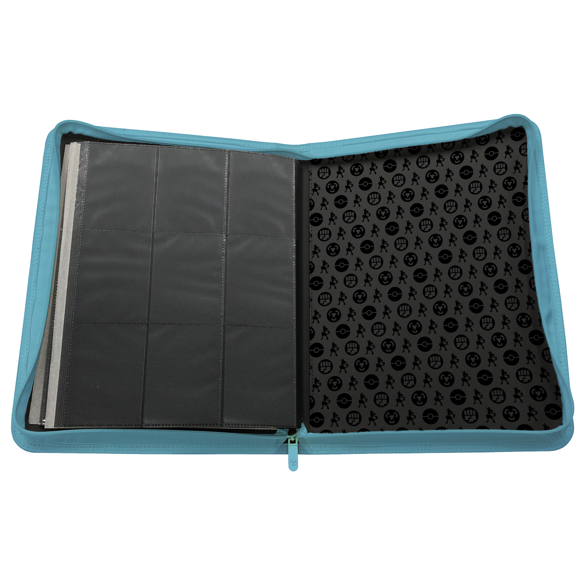 Pokémon Elite Series Lucario 9-Pocket Zippered PRO-Binder med artwork af Lucario.
