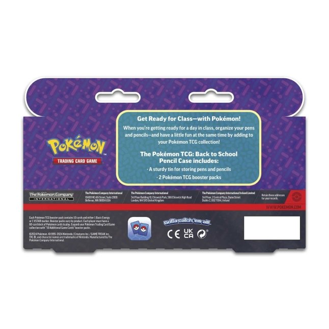 Pokémon penalhuset er robust og har plads til dine blyanter, samt andre nødvendige skrivesager. Desuden gemmer sig 2 Pokémon Booster-pakker i penalhuset!