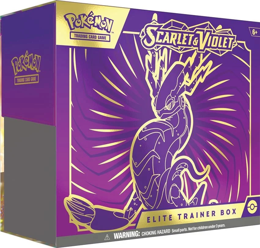 Pokémon SV01 Miraidon Premium sæt indeholder bl.a. en sej Elite Trainer Box Miraidon