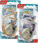 Pokémon TCG: Scarlet & Violet – Journey Together Premium Checklane Blister. Rhyperior og Klingklang. Indeholder sjældne kort og booster packs til Pokémon-entusiaster.