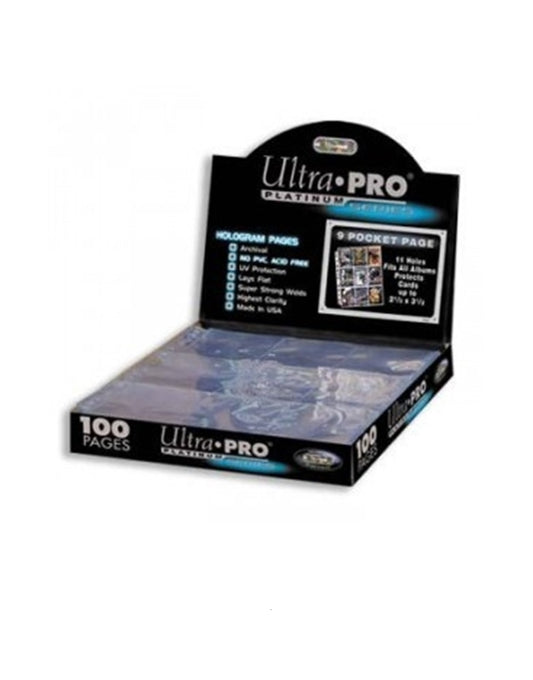 Ultra Pro - Platinum Pocket Pages - 9-Pocket Platinum