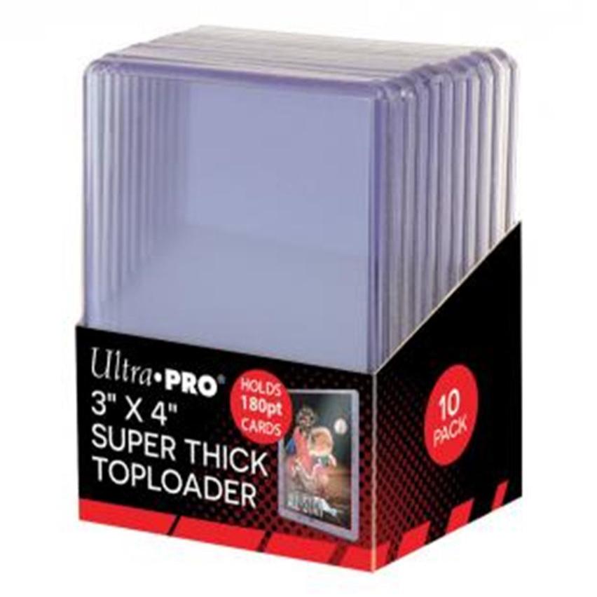 Super Thick Toploader til kort i standardstørrelse (63,5 mm x 88,9 mm).