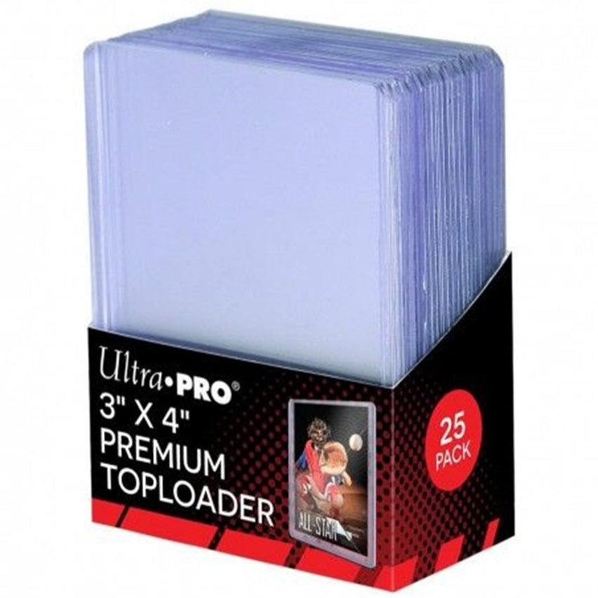 Pokémon SV01 Miraidon Premium sæt indeholder bl.a. en Ultra-PRO toploaders til kortbeskyttelse.