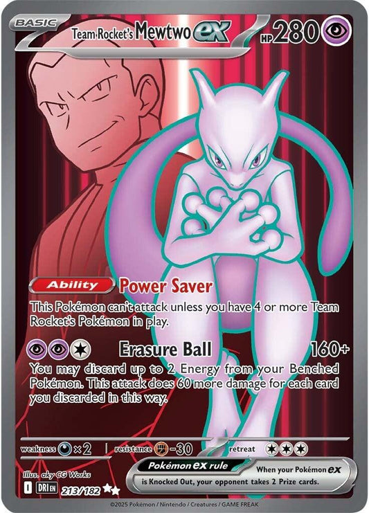 Team Rocket’s Mewtwo ex - 213/182 - SV10 Destined Rivals