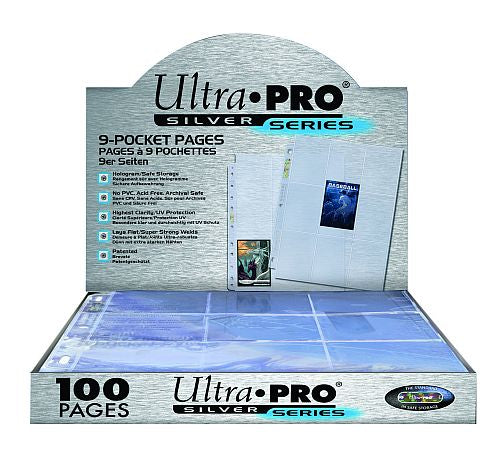 Ultra PRO - Silverfärgade mappfickor - 100 st.