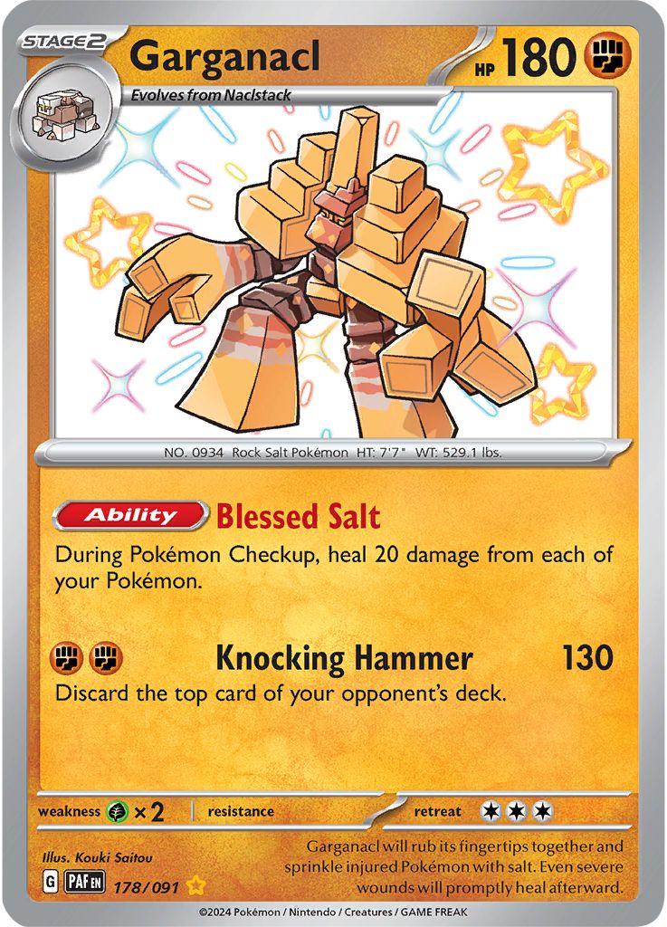 Garganacl 176/091 Pokemon SV04.5 Paldean Fates