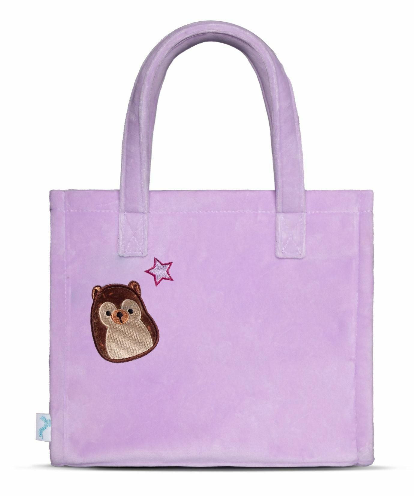 Squishmallows Purple Tote Taske med lilla design, rummelig og slidstærk.
