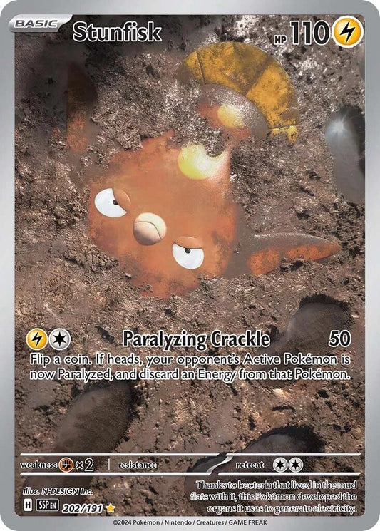 Stunfisk 202/191 Pokemon SV08 Surging Sparks