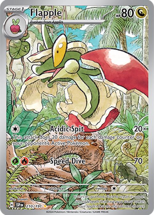 Flapple 210/191 Pokémon K3.0.T. Funkenflug