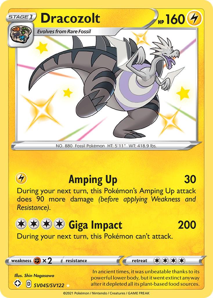 Dracozolt SV045/SV122 Pokemon - SWSH Shining Fates