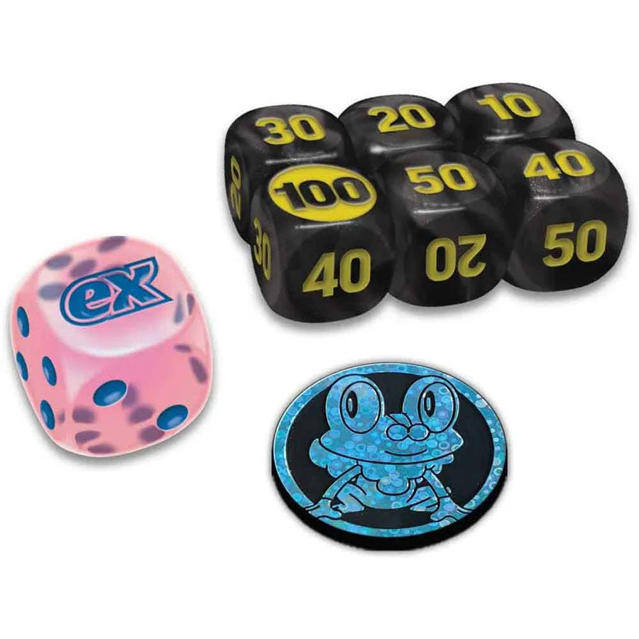 Mega Evolution Chaos Rising Elite Trainer Box ME04 Pokémon indeholder boosterpakker, promo kort og spiltilbehør.