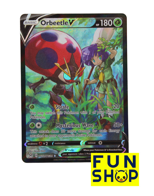 Orbeetle V - TG127/TG30 - et Pokémon V kort fra Sword &  Shield: Lost Origin serien. 
