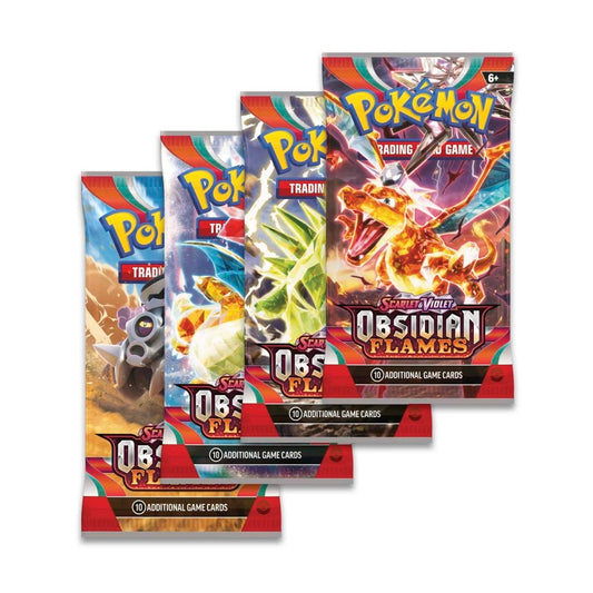 Pokémon SV03 Obsidian Flames booster pakke – indeholder sjældne og stærke kort til samlere og battlere.