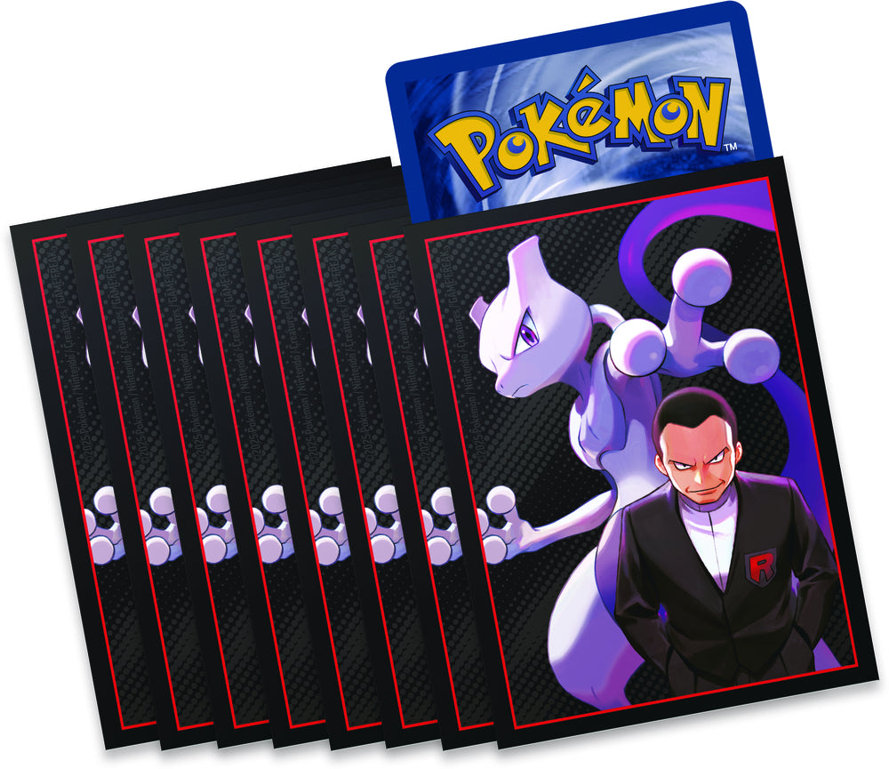 Pokémon SV10 Destined Rivals Elite Trainer Box indeholder sleeves med en sej motiv.
