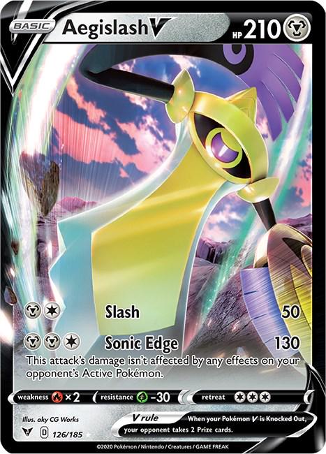 Aegislash V - 126/185 Pokemon - SWSH Vivid Voltage