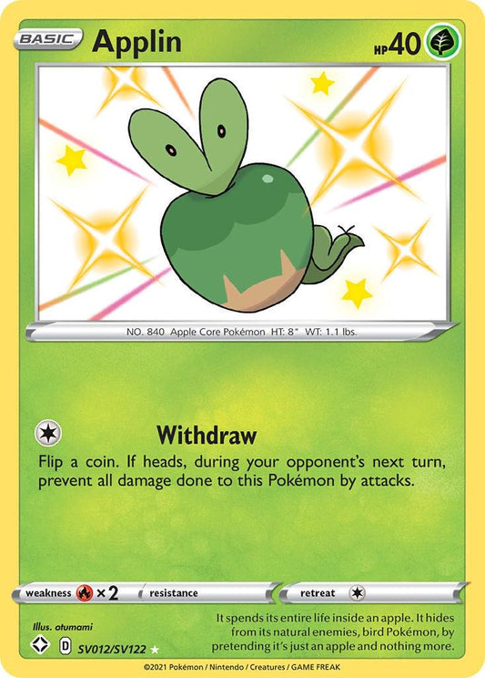 Applin SV012/SV122 Pokemon - SWSH Shining Fates