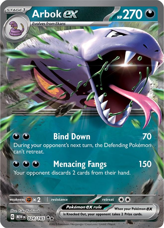 Arbok ex er et Double Rare / Super Rare kort fra Pokemon SV03.5 151 serien.