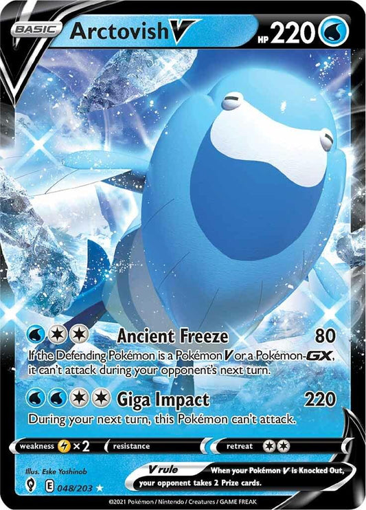 Arctovish V - 048/203 Pokemon - SWSH Evolving Skies