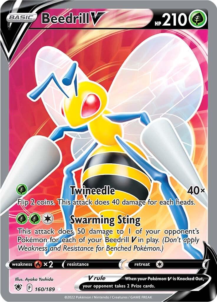 Beedrill V 160/189 Pokemon Sword & Shield Astral Radiance