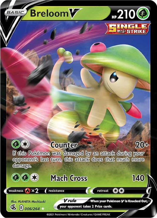 Breloom V - 006/264 Pokemon - SWSH Fusion Strike
