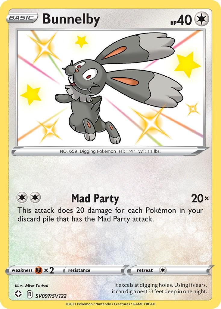 Bunnelby SV097/SV122 Pokemon - SWSH Shining Fates