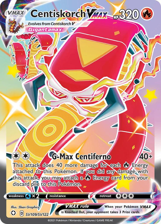 Centiskorch VMAX SV109/SV122 Pokemon - SWSH Shining Fates