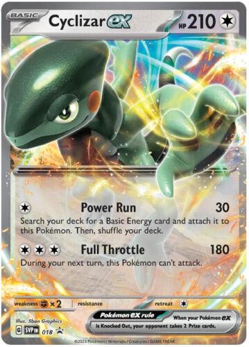 Cyclizar ex SVP018 er et kort fra Pokemon SVP Black Star Promo serien. Kortet blev udgivet ekslusivt i Cyclizar ex Box.