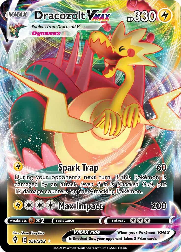 Dracozolt VMAX 059/203 Pokemon - SWSH Evolving Skies
