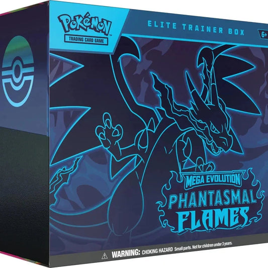Elite Trainer Box fra serien Mega Evolution: Phantasmal Flames.