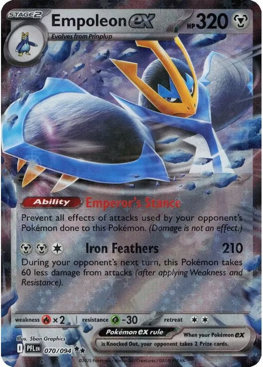 Empoleon ex 070/094 Pokemon ME02 Phantasmal Flames