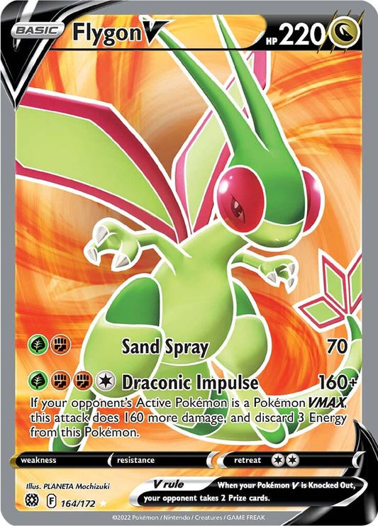 Flygon V - 164/172 Pokemon SWSH09: Brilliant Stars