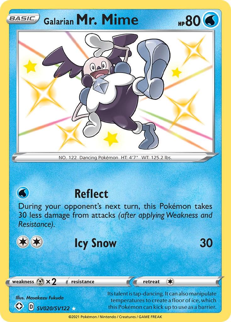 Galarian Mr. Mime SV020/SV122 Pokemon - SWSH Shining Fates