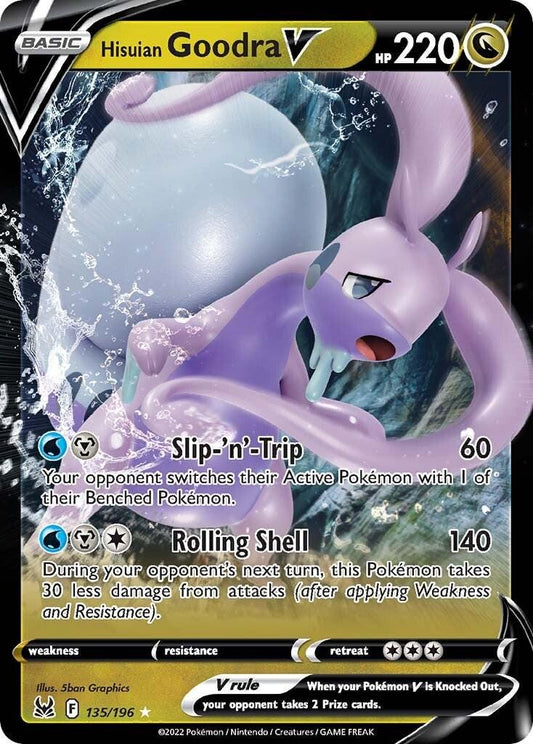 Hisuian Goodra V – 135/196 Pokémon SWSH Lost Origin