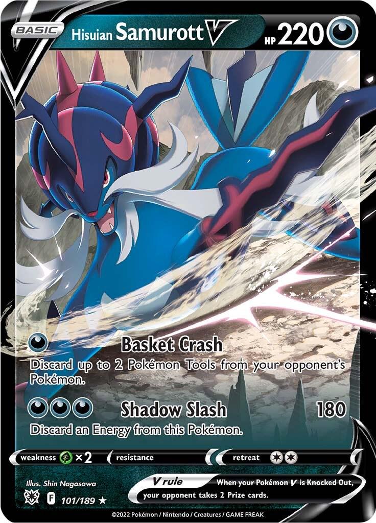 Hisuian Samurott V 101/189 Pokemon Sword & Shield Astral Radiance