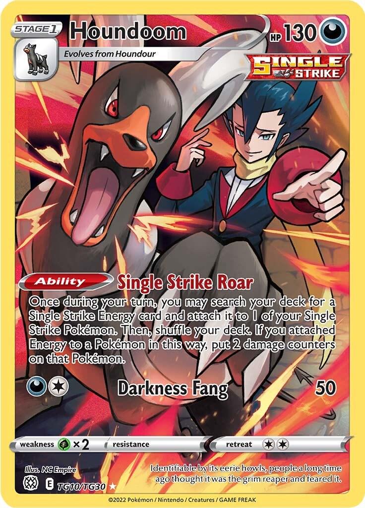 Houndoom er et Ultra Rare kort fra Pokemon SWSH Brilliant Stars serien.